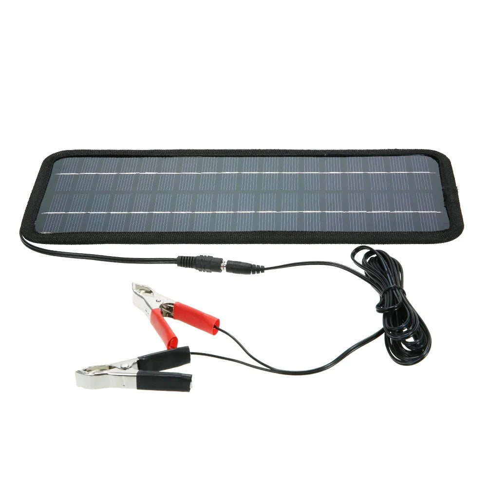 Solar Panels Charger Car Motorcycle Kick Scooters Portables Solar Panel Car Charger Battery 12V Efficient Maintenance