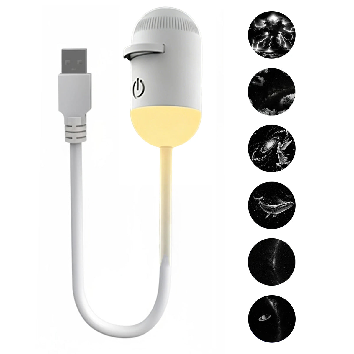 USB Projection Night Light with Changeable Films