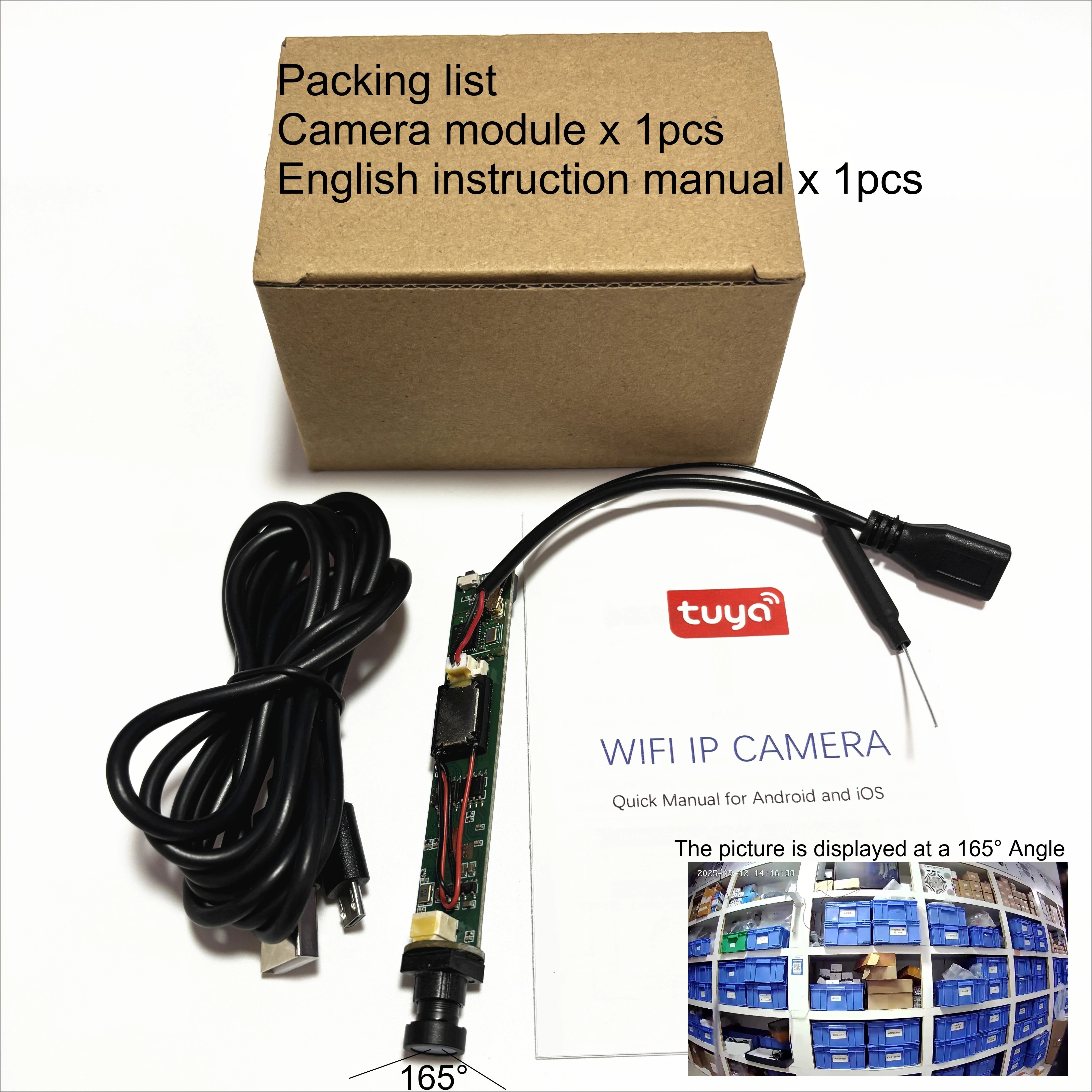 Tuya Έξυπνο Μίνι Μονάδα Κάμερας IP 2MP WiFi με Διπλής Κατεύθυνσης Ήχο