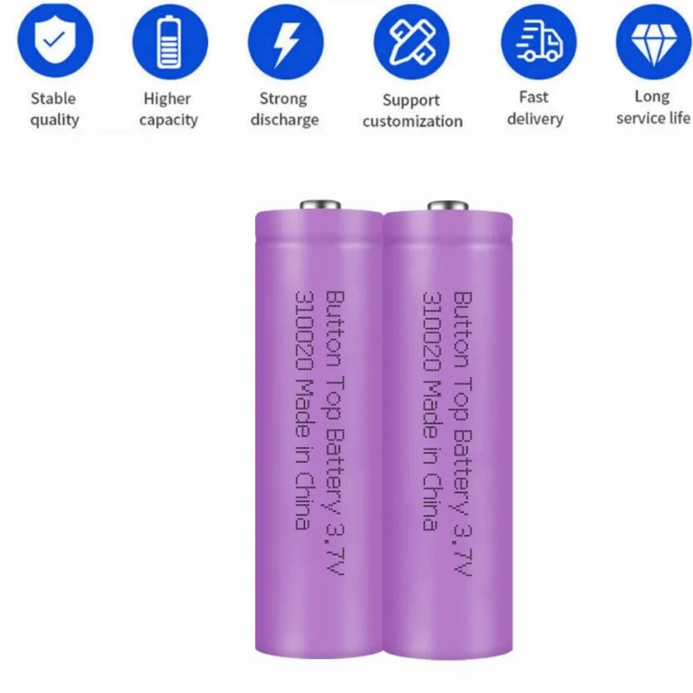 8 balenie 3,7V 2000mAh nabíjateľných lítium-iónových batérií pre zariadenia