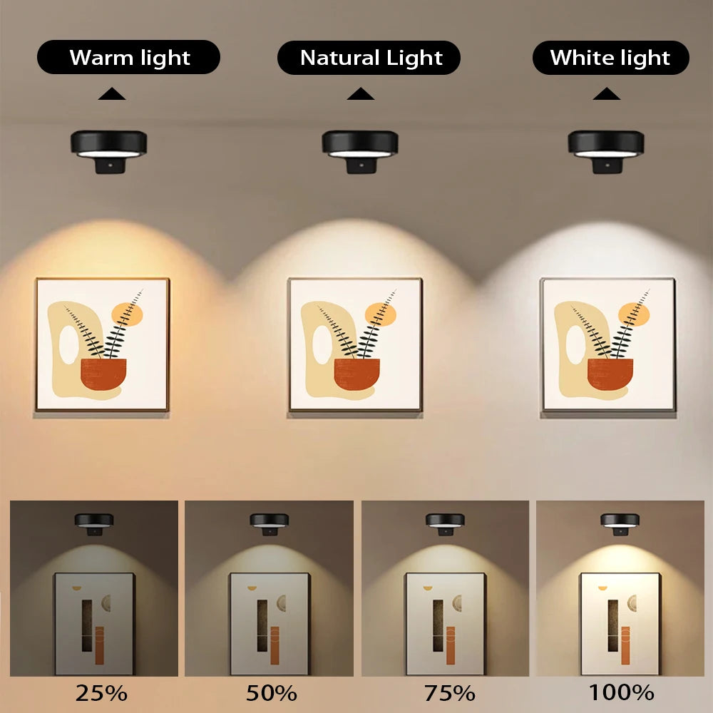 LED Night Light with Remote Control, White or Black