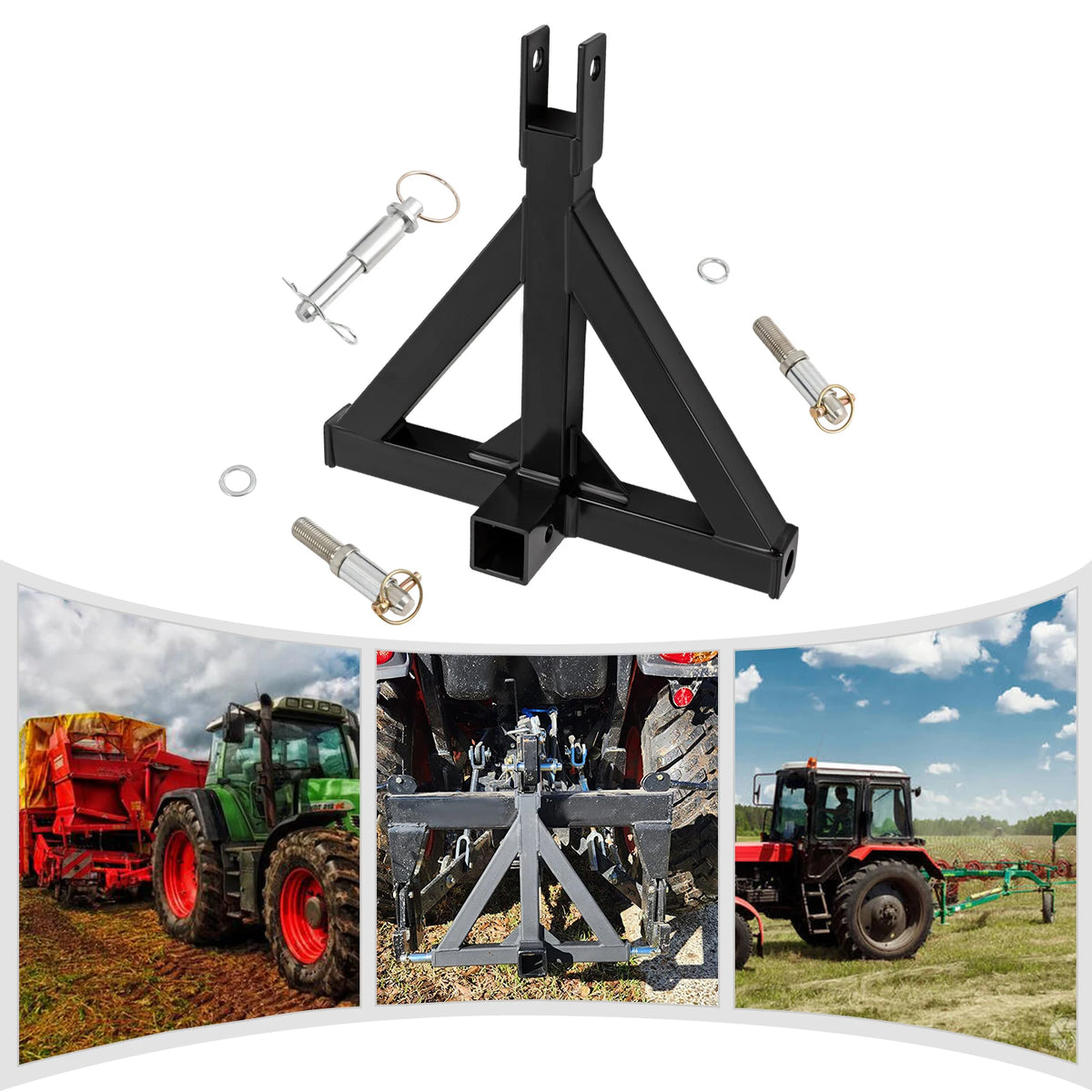 3 Pont Trailer Hajtó, Traktor Hajtóvas Adapter, 3 Pont Trailer Hajtó 2" Fogadó a Mozgó utánfutók Hajtóvasja