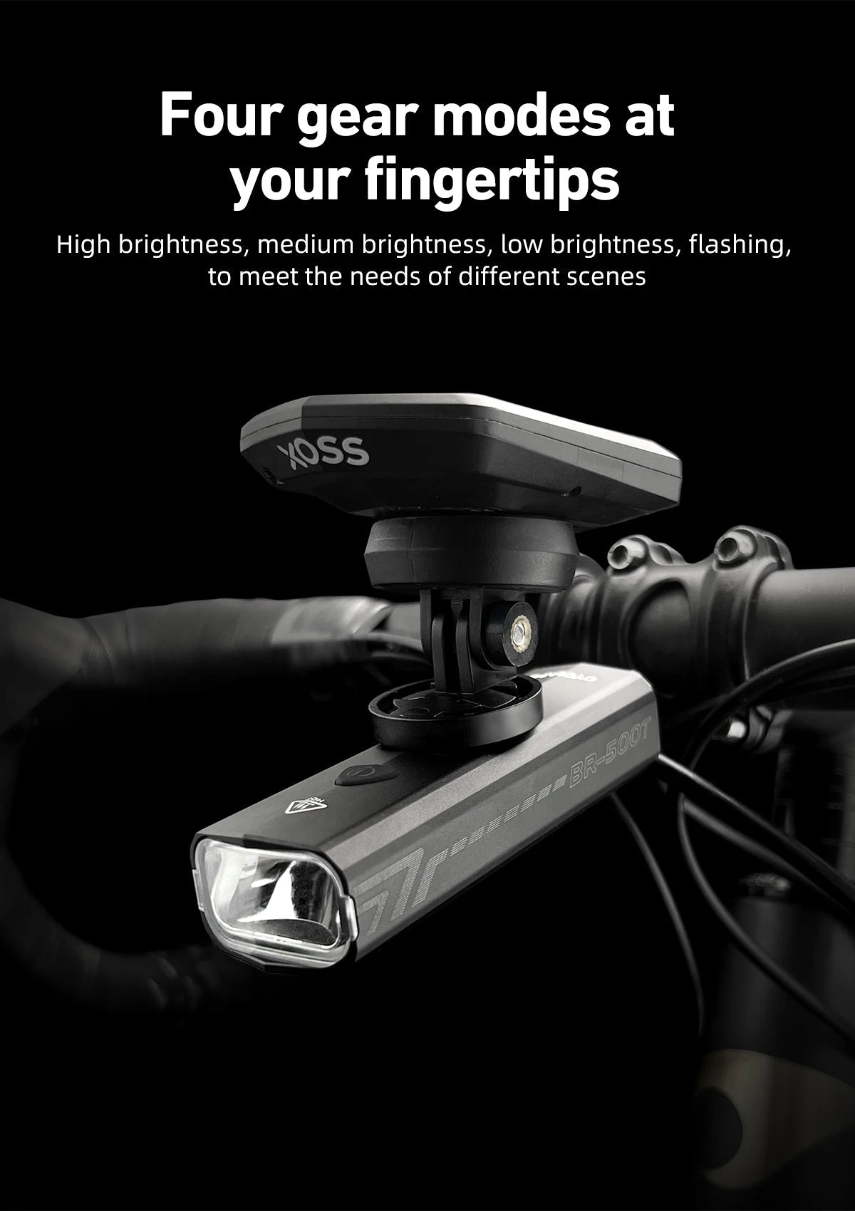 CYCLAMI Bicycle Front Light 500LM Bike Light 2000mAh Waterproof Headlights Flashlight Type-C Charging MTB Road Cycling Lamp