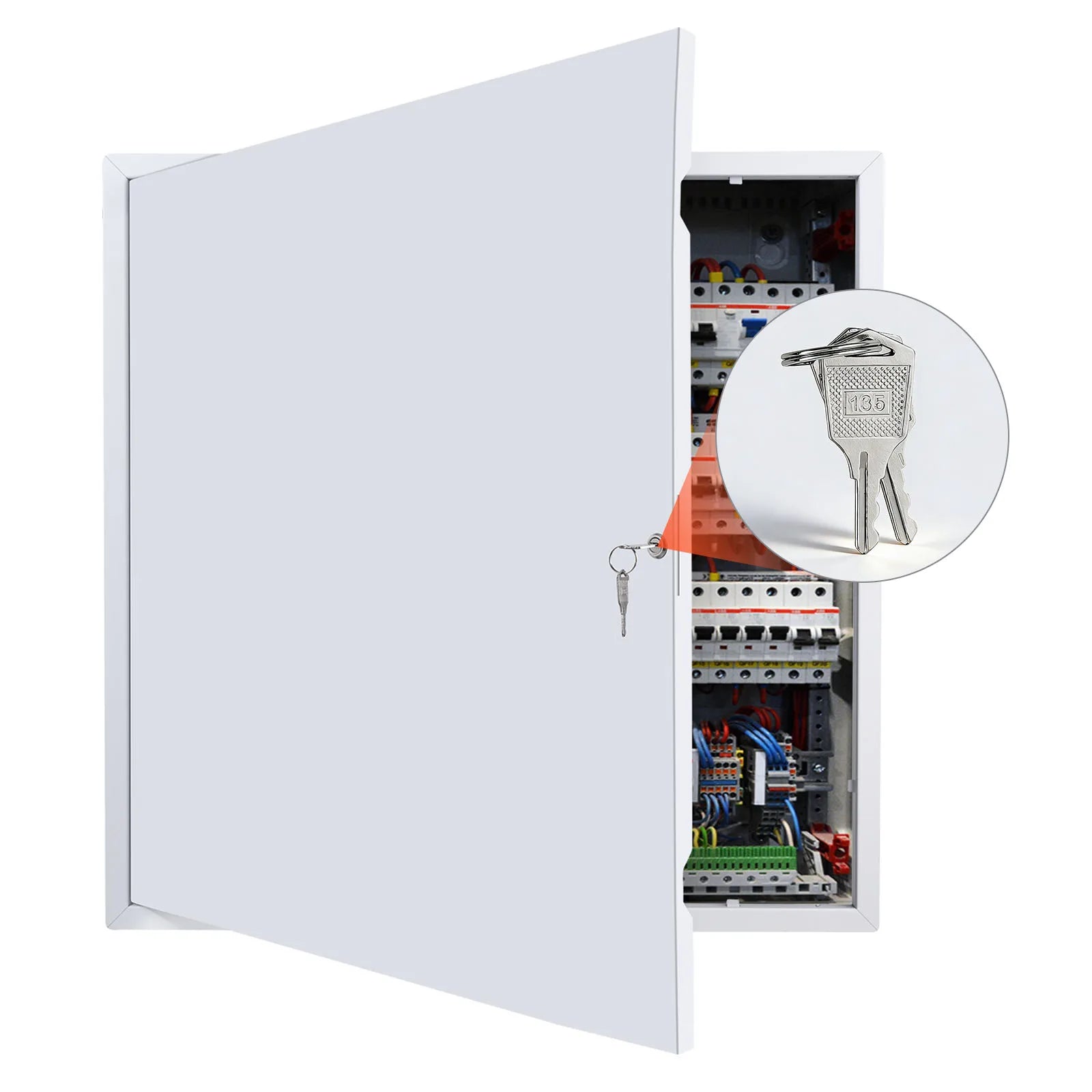 24.4 x 24.4 in Drywall Access Panel with Key Lock Steel Door
