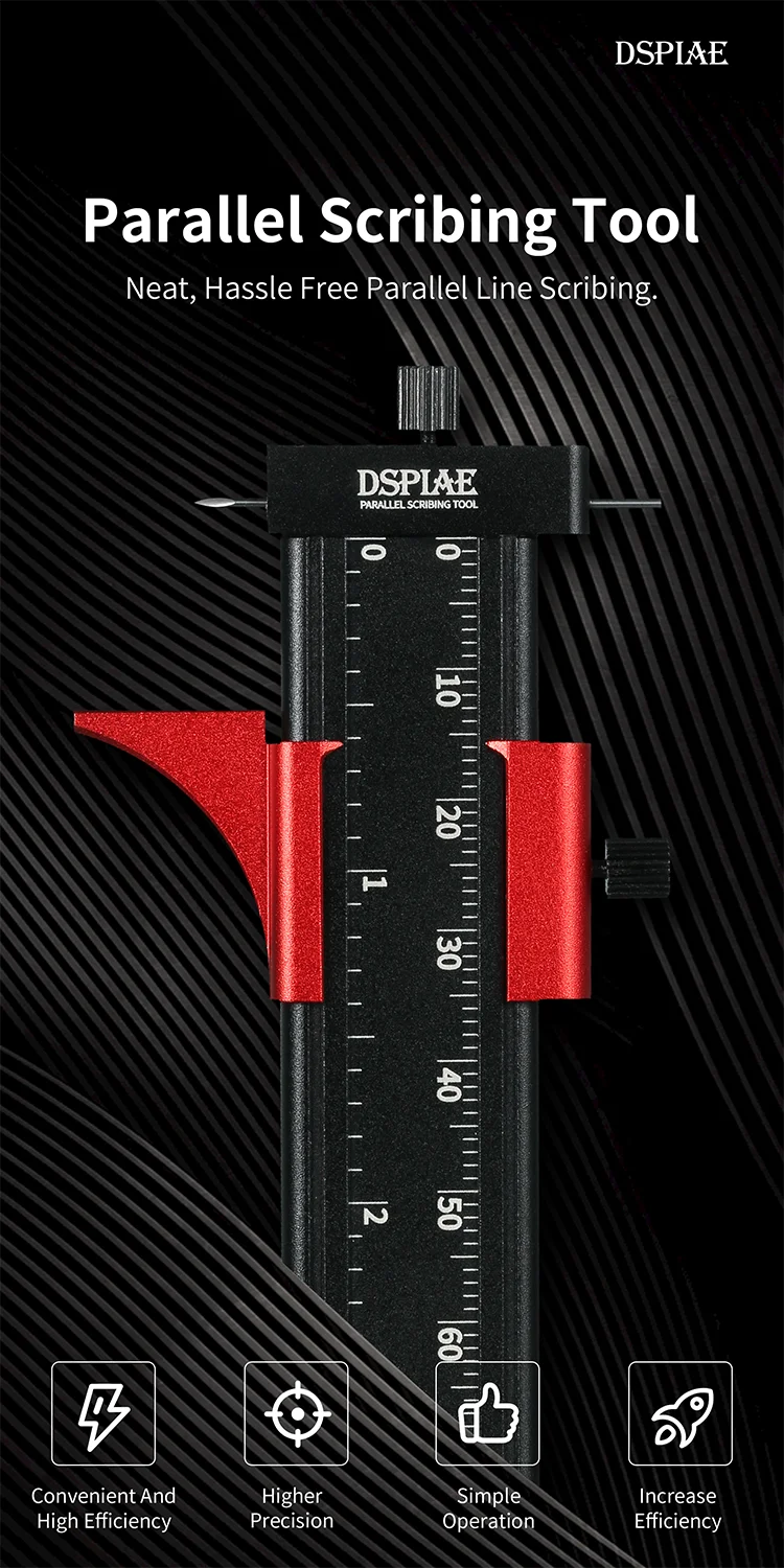 AT-PST Parallelle graveringliniaal voor modelbouw