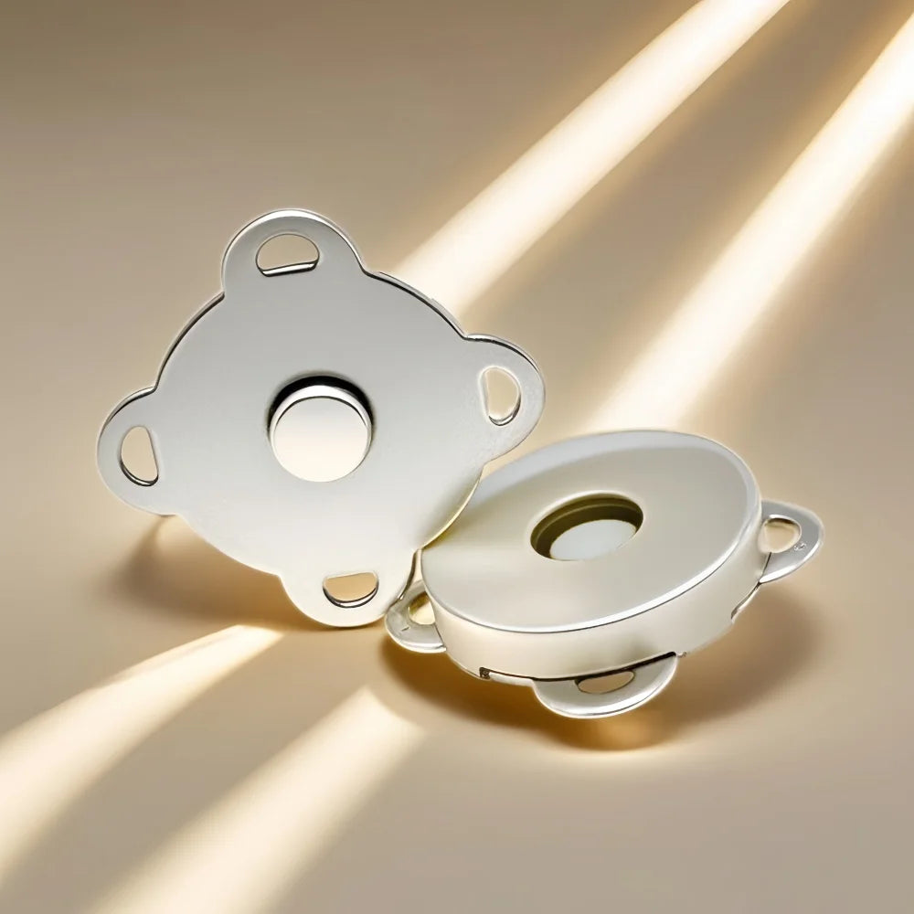 10 kusov kovových magnetických sponiek Nažaby Spony Gombíky pre Kabelku Kabelku Peňaženku Odevy Tašku DIY Remeslá Šitie Doplnky