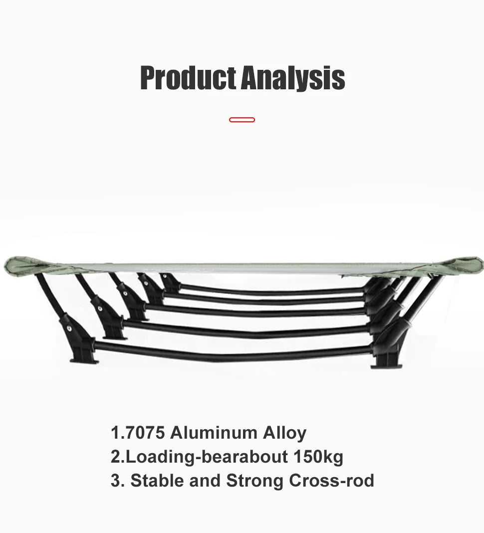 Camping Cot Folding Bed for Travel, Hiking, and Camping