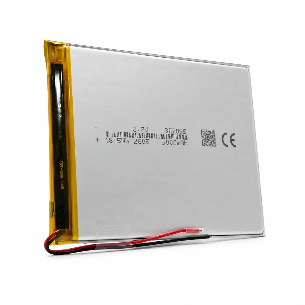 Rechargeable 5000mAh 3.7V Li-Polymer Battery 307095/357095