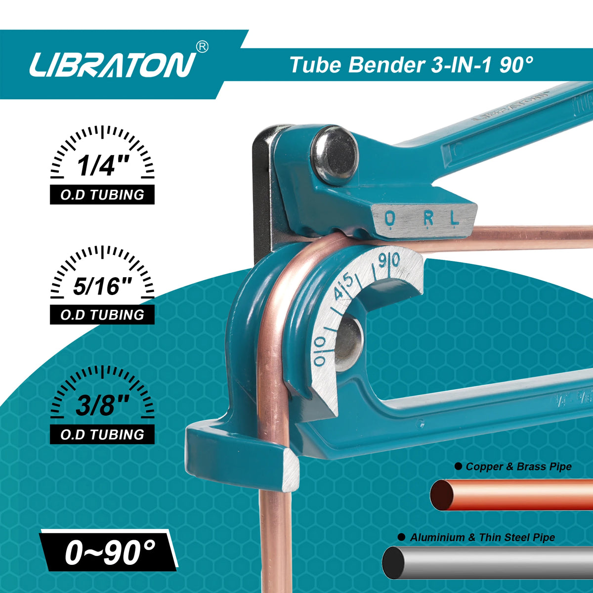 Drei-in-einem Manualrohrbieger - 6, 8 und 10 mm