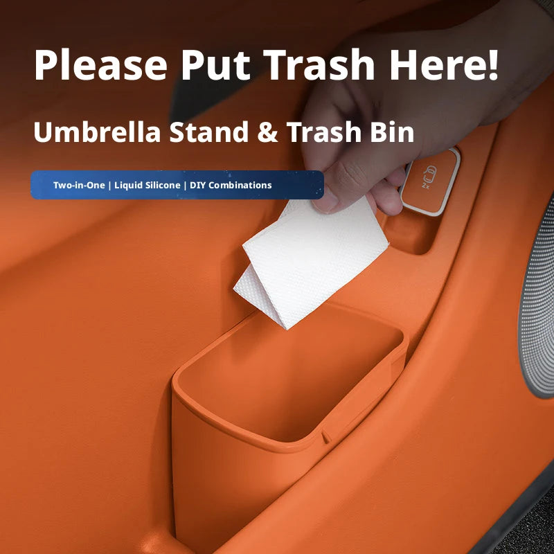 Universal Car Door Storage Box Waterproof Stain-Resistant Premium Silicone Odorless Versatile Storage Car Interior Accessories
