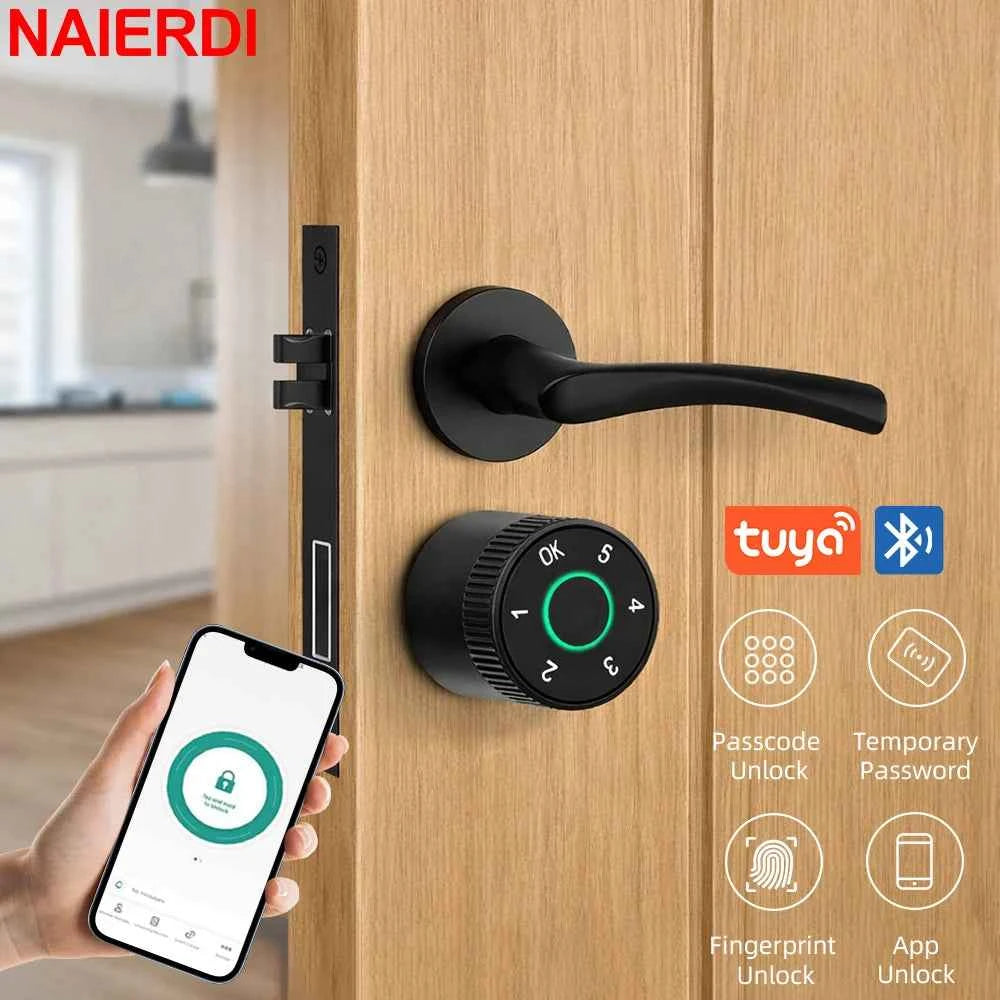 Smart Lock Cylinder with Fingerprint and App Access