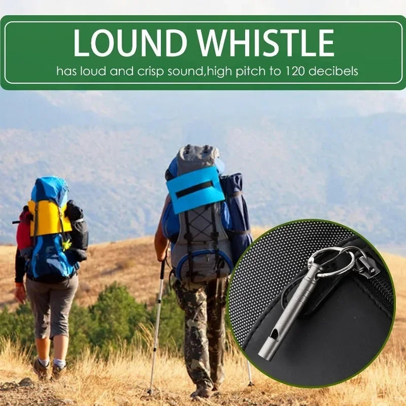 Outdoor Emergency Whistle Survival Safety MINI Whistle Whistle Necklace Hiking Camping Trip Explore Survival