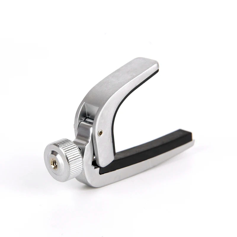 Compact Metal Guitar Capo, Silver or Bronze