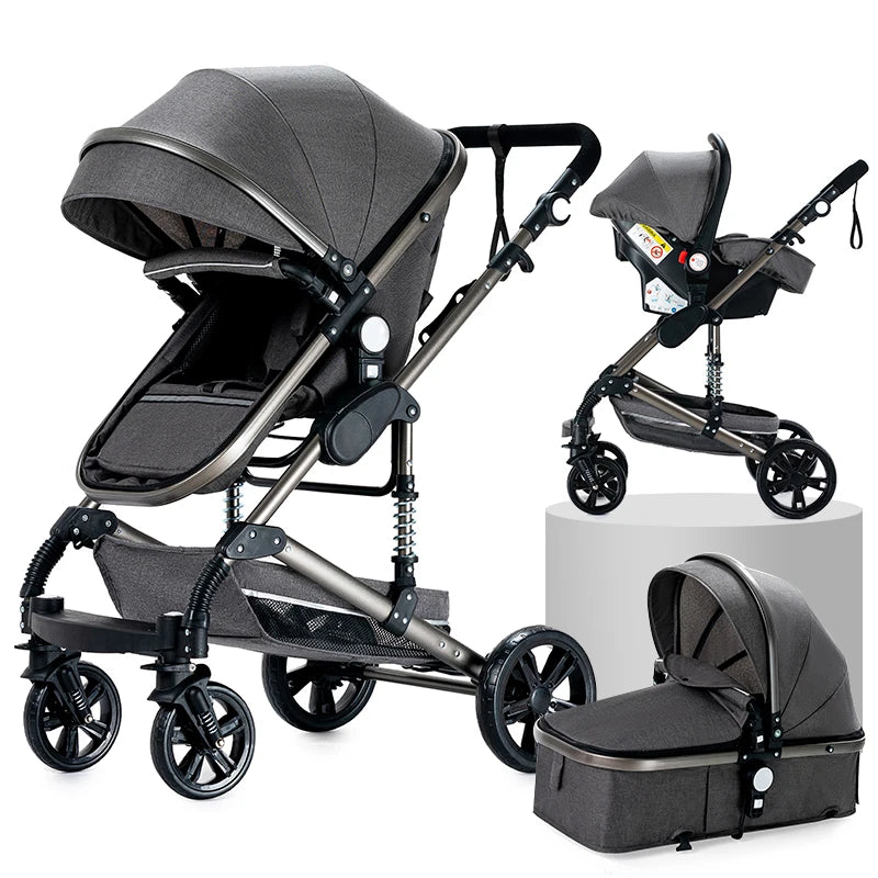 Baby Stroller 3‑in‑1 Lightweight Travel System