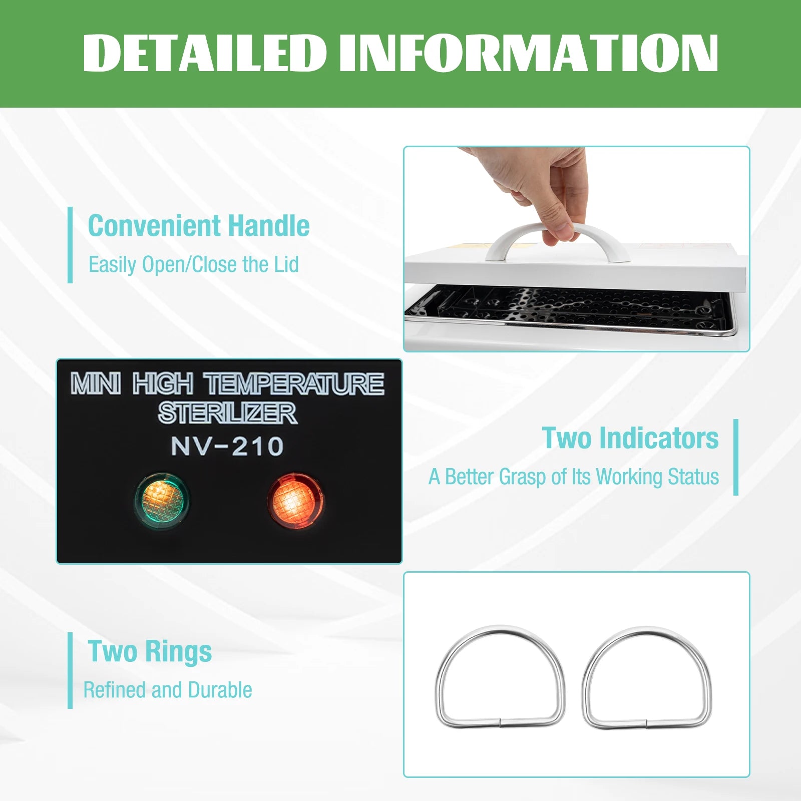 Сухожарова шафа для стерилізації нігтьових та металевих інструментів