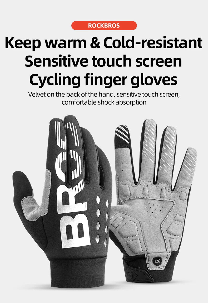 Thermal Cycling Gloves for Cold Weather Riding