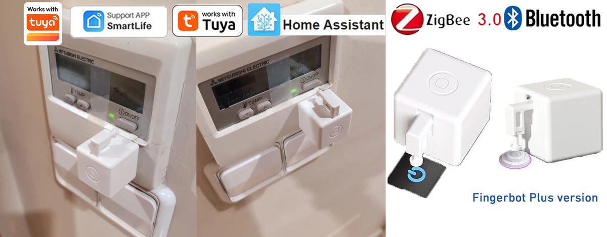 Zigbee Bluetooth chytrý dotykový Fingerbot Plus tlačítko tlačítkář