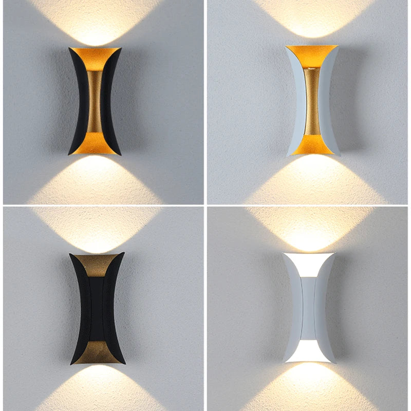 Warm-White LED Wall Light, 15cm/20cm Options