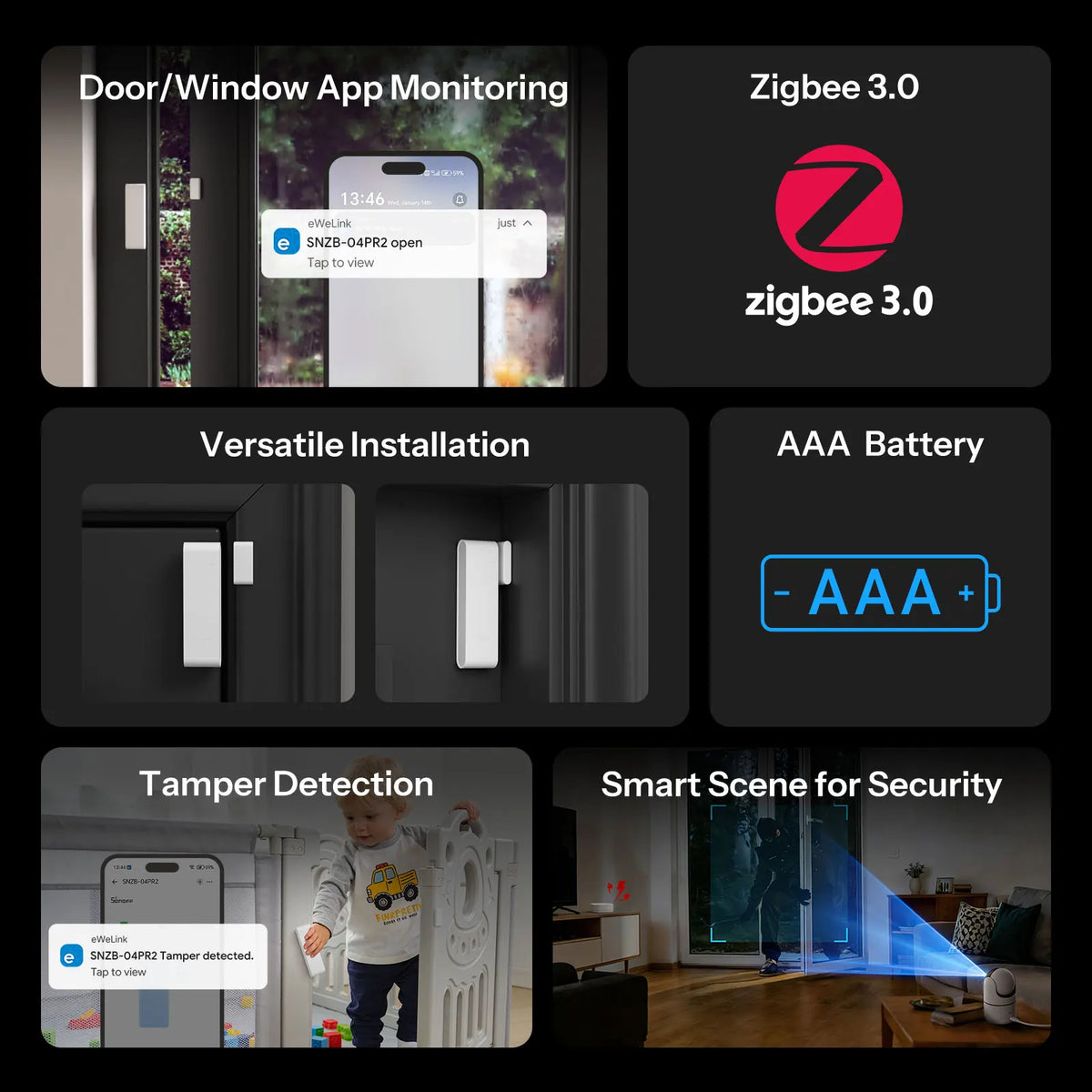 SNZB-04PR2 Zigbee Door and Window Sensor
