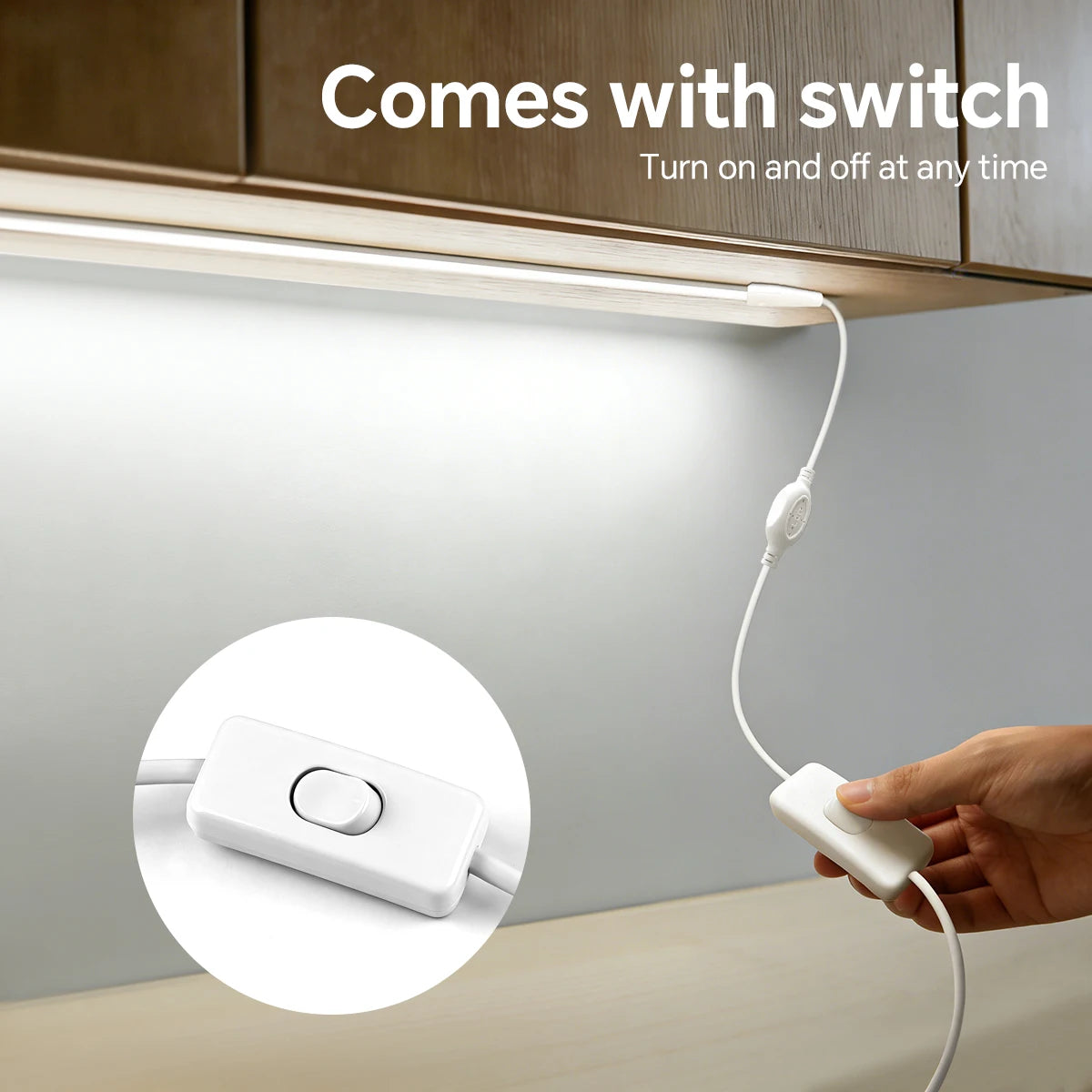 COB LED Strip Light with EU Plug, Cuttable, 1 to 20 m