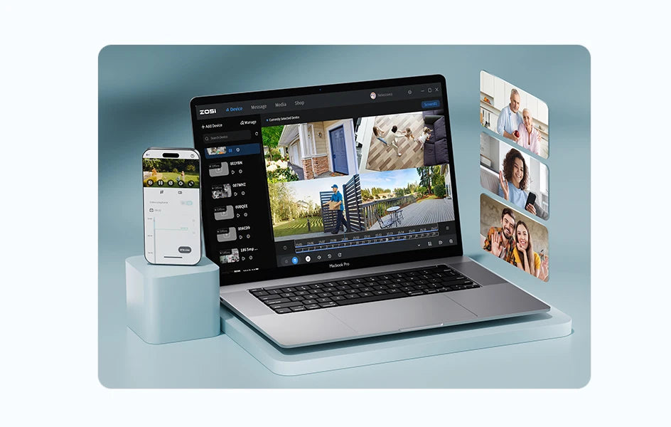 ZOSI 16CH 4K PoE CCTV System with 4TB HDD and 8MP Cameras