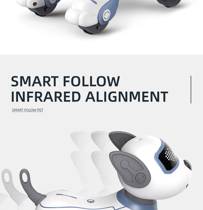Intelligent Remote Control Robot Dog Electronic Stunt Voice Command Programmable Touch-sense Music Song Children's Toys for Boys