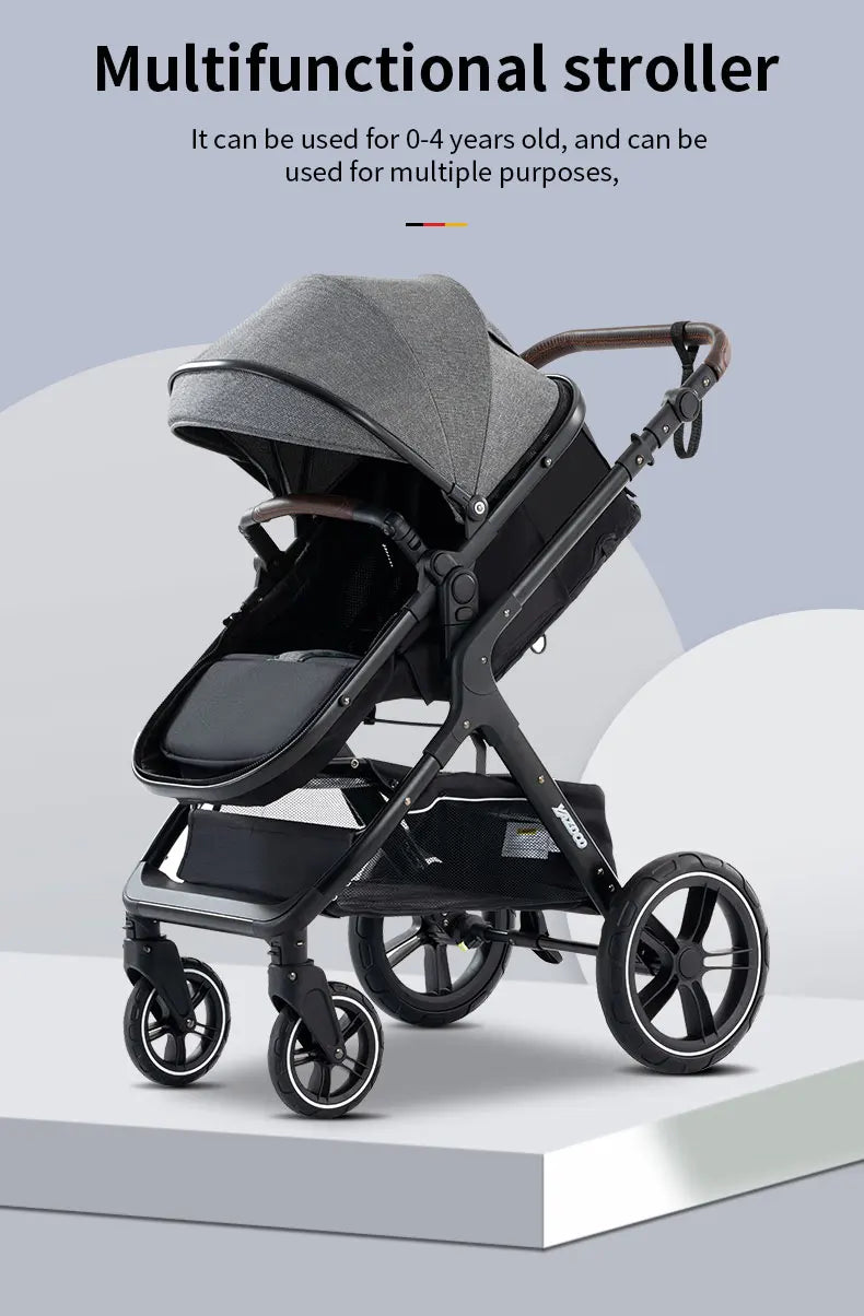 Luxury 3‑in‑1 Baby Stroller Travel System
