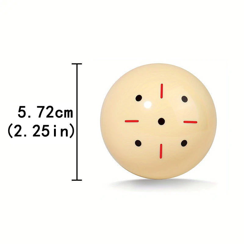 57.2 mm Billiards Training Cue Ball with Reference Marks