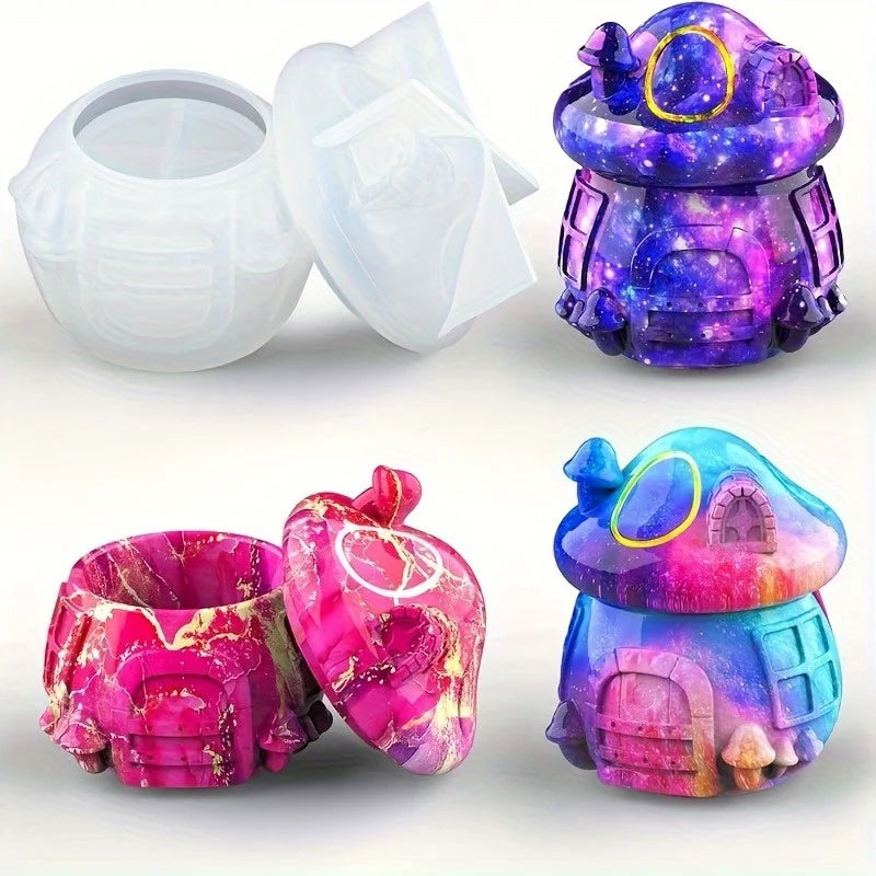 3D Mushroom Silicone Mould for Resin, Plaster and Cement