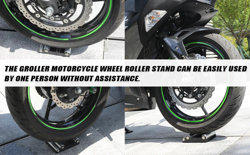 Motorcycle Universal Tire Cleaning Stand Tyre Wash Bracket Portable Chain Clean Durable Roller Ramp Lift For KTM Kawasaki Suzuki