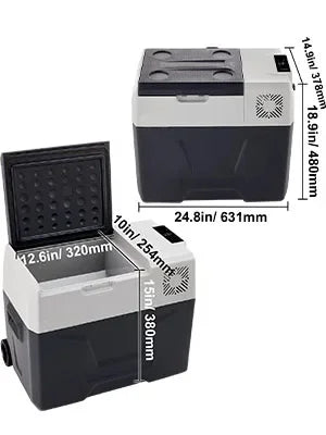 Portable Compressor Refrigerator Freezer 15L, 12/24V & 100-240V