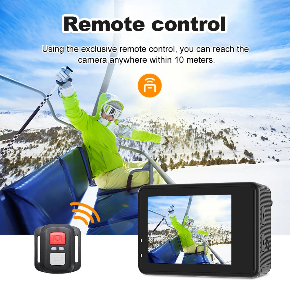 5K Action Camera 4K60 WiFi 30M Waterproof