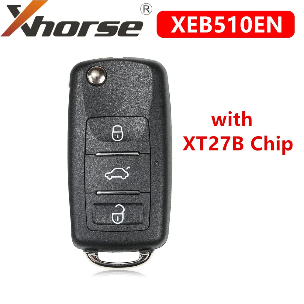 Xhorse XEB510EN Telecomandă Super Volkswagen B5 cu Cip Super XT27B (Pachet de 5)