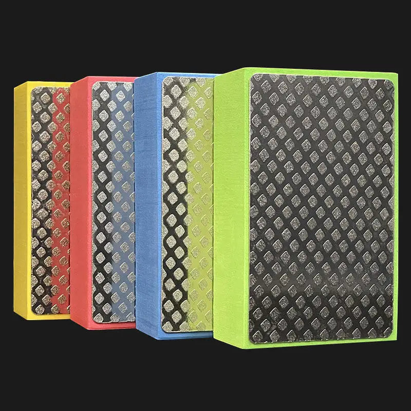 Discos de polimento manual de diamante 60/100/200/400# Bloco de abrasivo para azulejos vidro Polimento Areia Padrão Disco de polimento Abrasivo para pedra