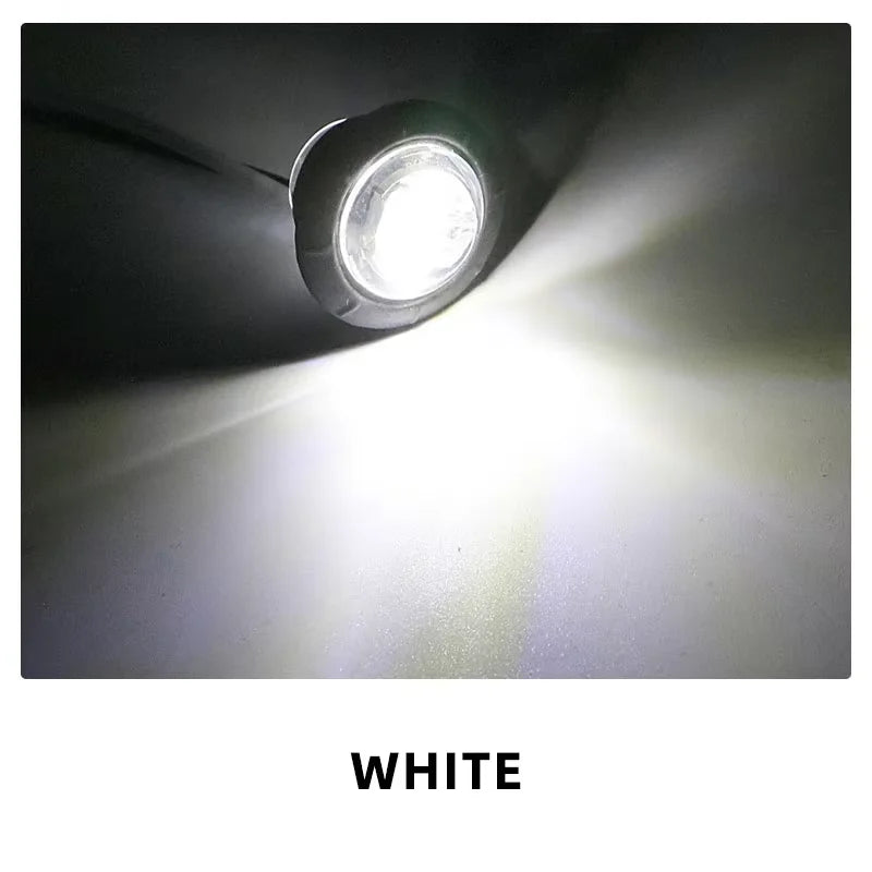 10/20 PCS Mini Round LED Side Marker Light High Brightness 12-24V Truck Trailer Auto Indicators Clearance Light Universal