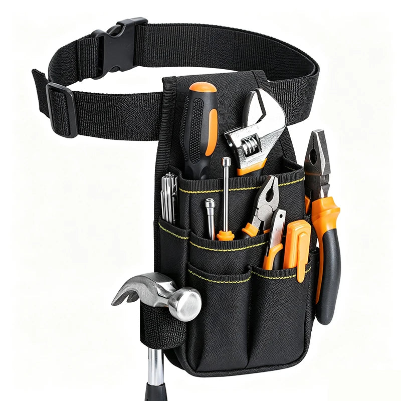 Oxford Fabric Tool Waist Pouch with Belt