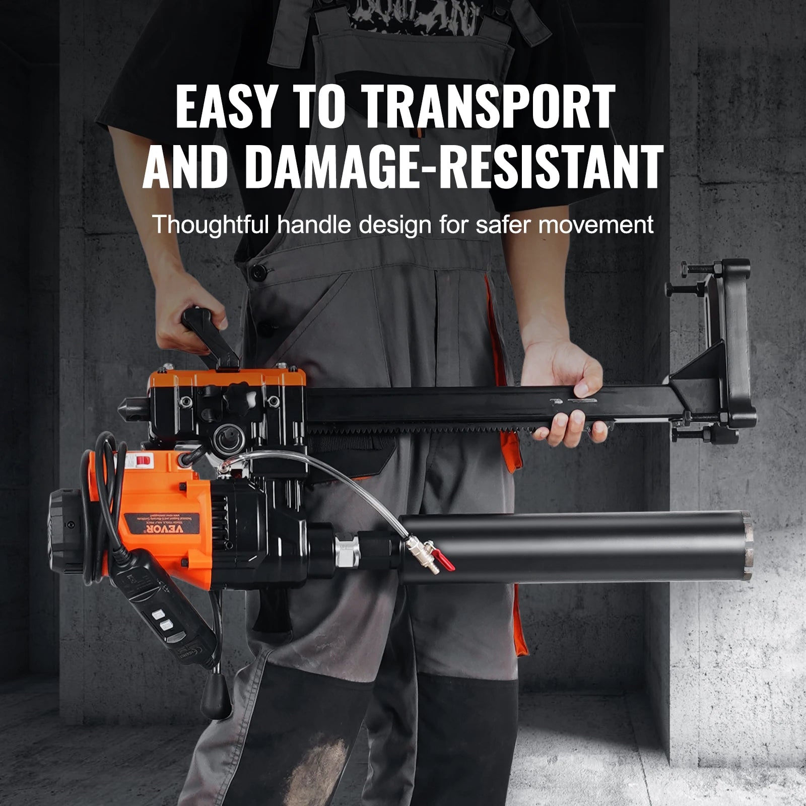 3000W Concrete Core Drill Rig Wet & Dry Diamond Drilling Machine
