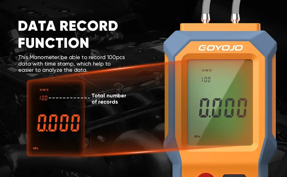 GD100 Digital Differential Pressure Manometer