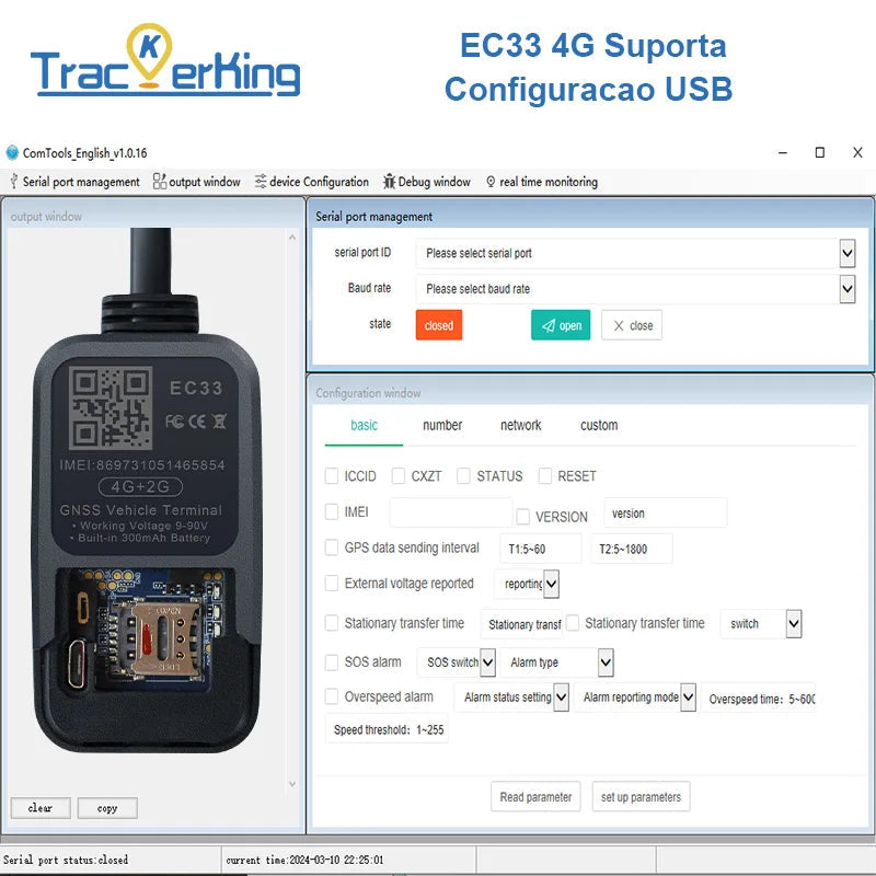 TrackerKing EC33Pura 4G GPS Car/Motor/Bike Tracking Device High Anti-Interference J16 Tracker Rastreador