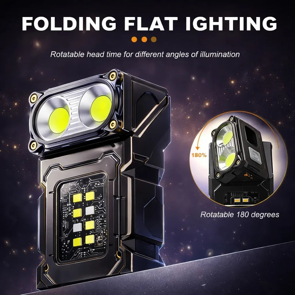 Portable Multifunctional USB Rechargeable LED Flashlight