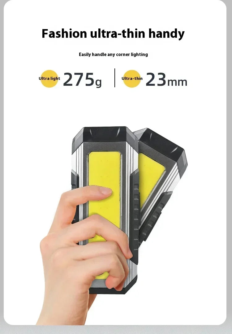 Waterproof with Magnet Flashlight Portable COB Work Light LED 4000mAh Flashlights Multimode 18650 Camping Torch Light