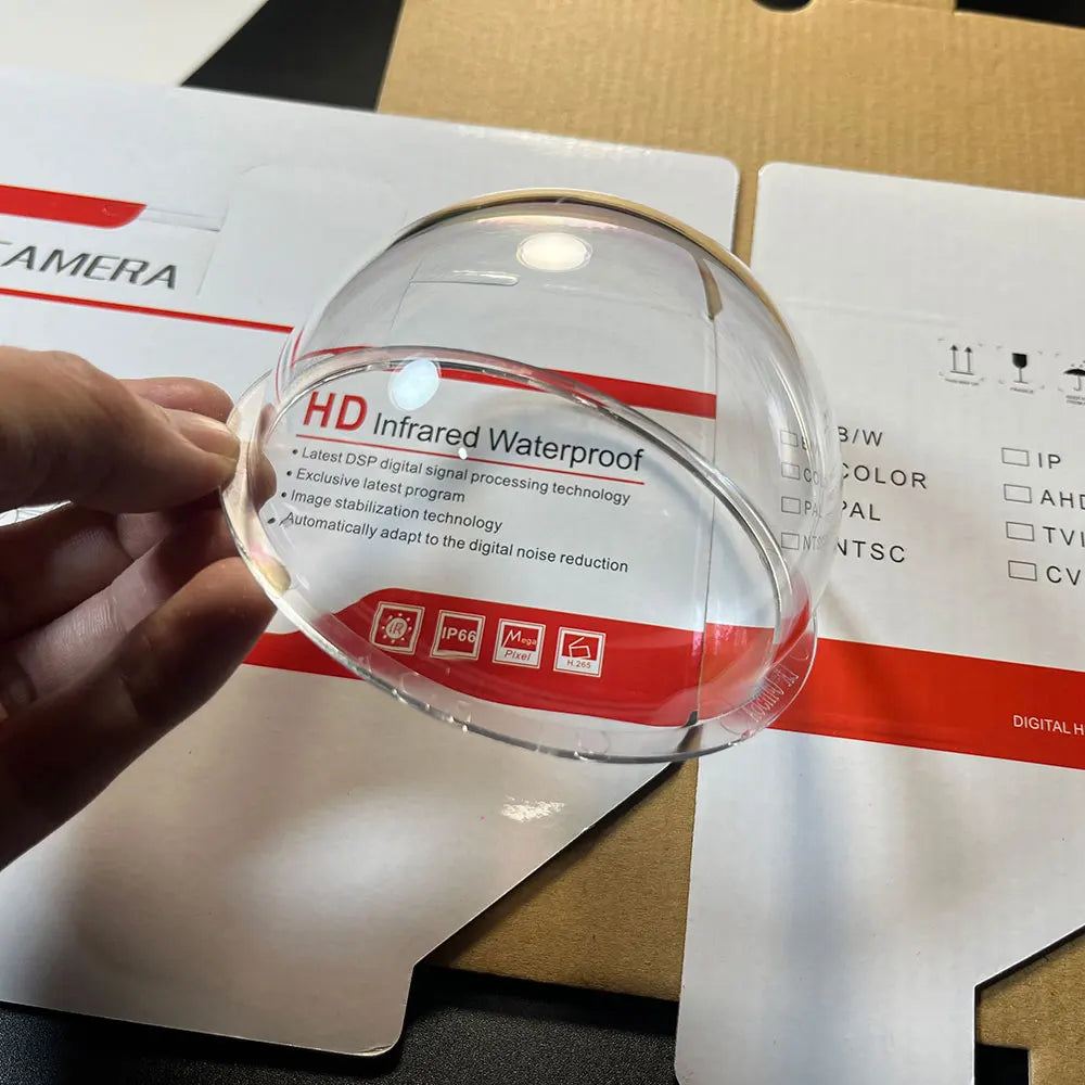 Cúpula transparente de 4 polegadas para câmara CCTV