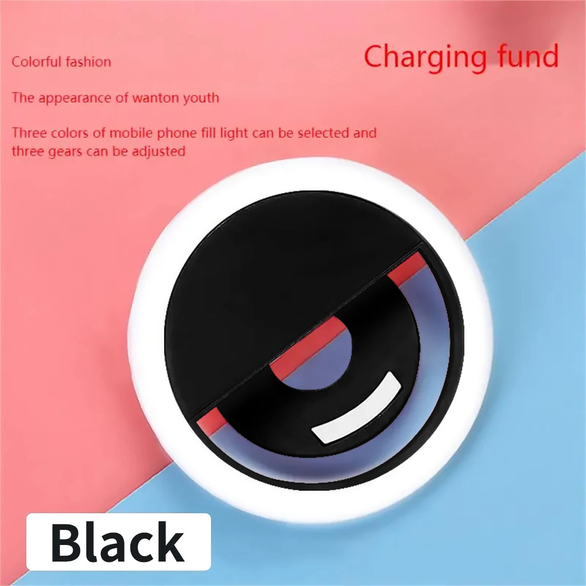 Rechargeable Clip-On Selfie Ring Light