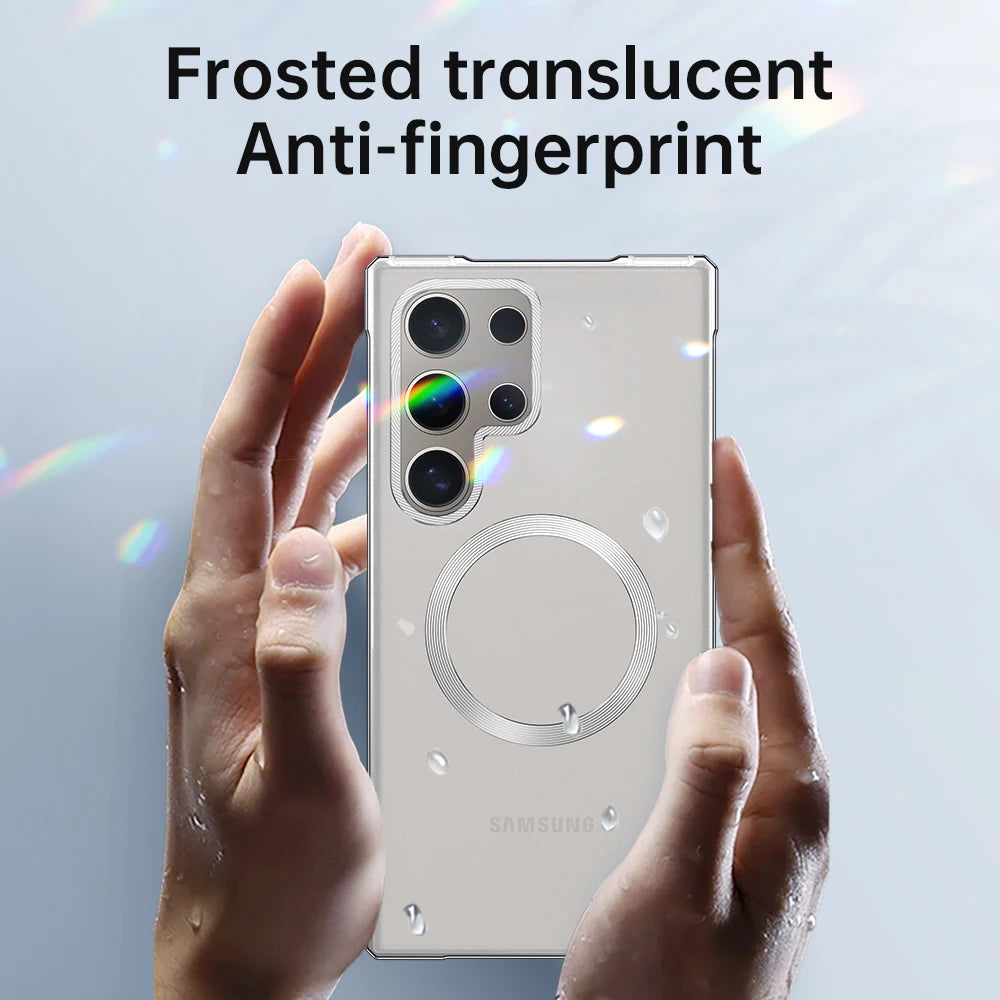 Aluminium Metall Magnetfodral för Samsung Galaxy S25 Ultra & S24 Ultra