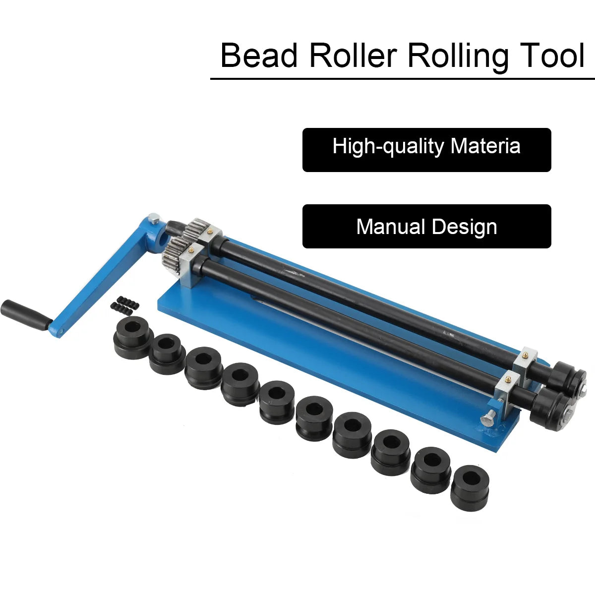 18-Inch Sheet Metal Bead Roller with 6 Dies Manual Forming Machine