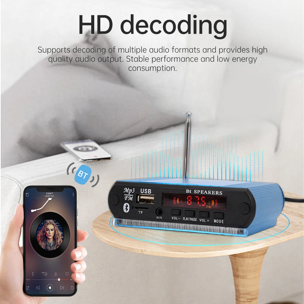 12 V Bluetooth Audio Decoder Module with Remote