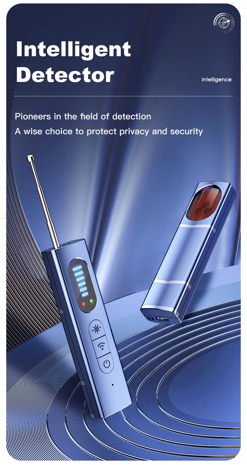 Detector de Câmera Oculta Antiespião Dispositivo de Rastreamento de GPS para Carro, Escuta, Bug, RF, Scanner de Sinal All Inalámbrico, Gadget de Proteção e Segurança