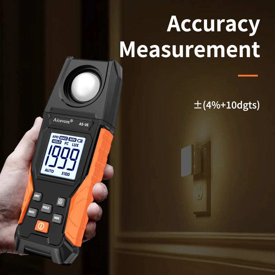 AS-V6 Handheld Digital Illuminance Meter