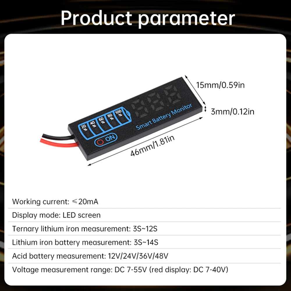 1-7S 2-8S 3-14S Battery Level Indicator 18650 Lithium Universal Battery Capacity Charge Tester LED Indicator Light Display Board