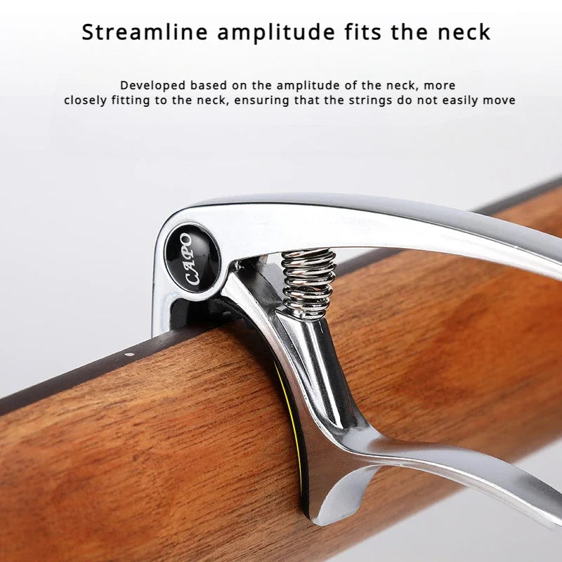 Metal Guitar Capo with Pick Holder